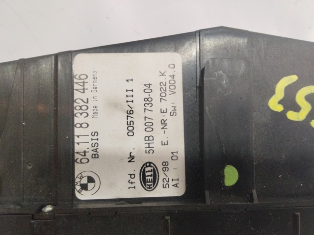 Sterownik trybów ogrzewania/klimatyzacji 64118382446 BMW