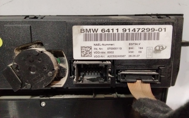 Sterownik trybów ogrzewania/klimatyzacji 64119147299 BMW