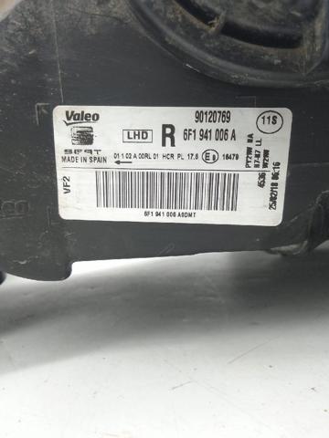 Reflektor prawy Seat Ibiza 5 KJ1, KJG