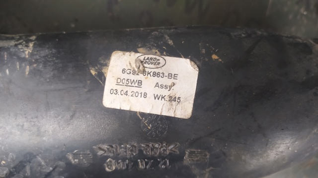 Przewód (króciec) intercoolera 6G926K863BE LAND ROVER