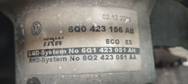 Pompa wspomagania hydraulicznego kierownicy 6Q0423156AB VAG