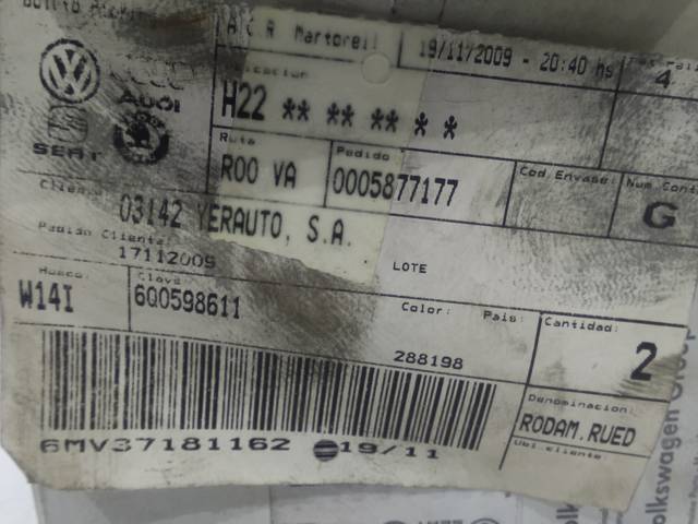 Piasta tylna 6Q0598611 VAG