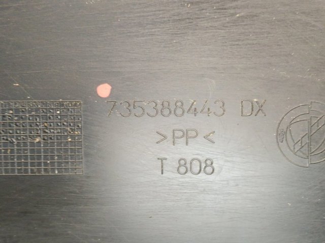 Zderzak tylny, prawa część 735388443 FIAT
