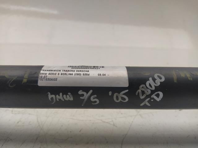 Półoś tylna 7521630AI02 BMW
