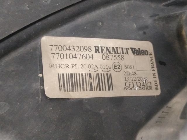 7700432098 Renault (RVI)