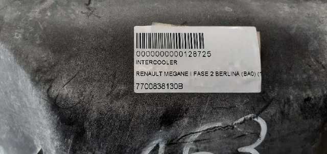 Chłodnica intercoolera 7700838130B RENAULT