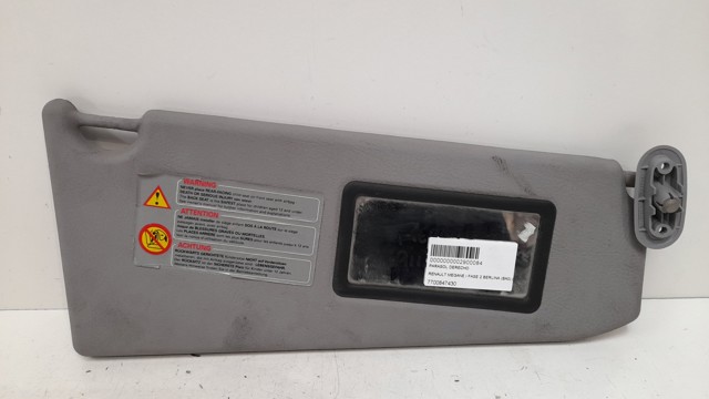 Osłona przeciwsłoneczna 7700847430 RENAULT