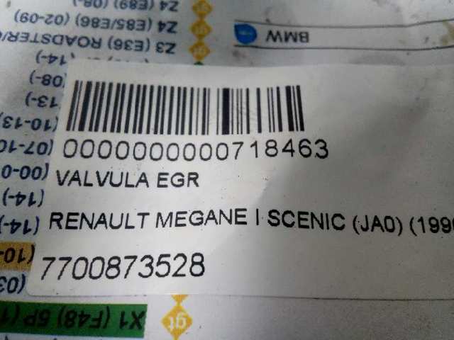 Zawór recyrkulacji spalin EGR 7700873528 RENAULT