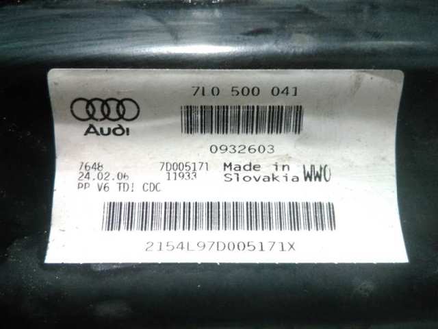 Korpus osi tylnej 7L0500041 VAG