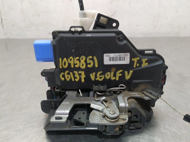 Zamek drzwi tylnych lewych 7L0839015D VAG