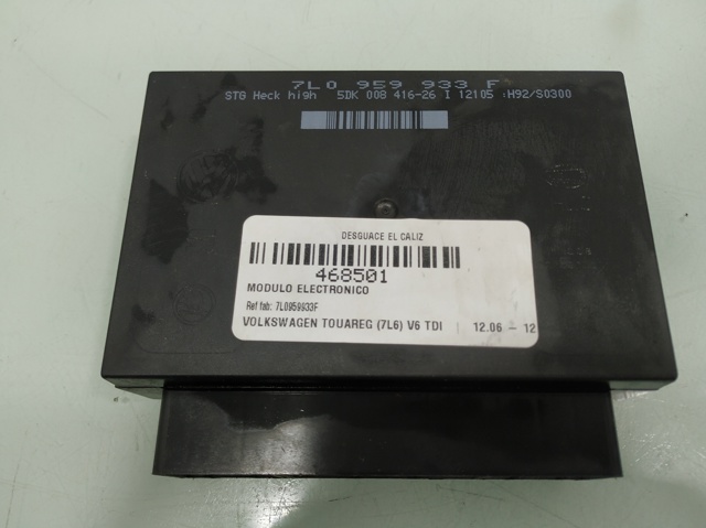 Blok komfortu Volkswagen Touareg 1 7LA, 7L6, 7L7