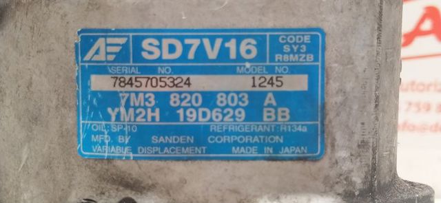 Sprężarka klimatyzacji 7M3820803A FORD