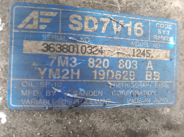 Sprężarka klimatyzacji 7M3820803A VAG