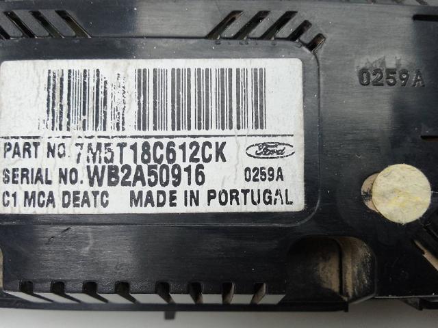 Sterownik trybów ogrzewania/klimatyzacji 7M5T18C612CK FORD