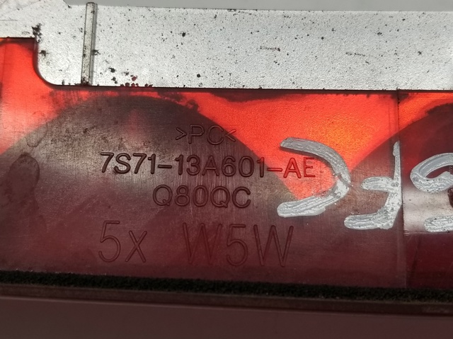 Lampa stop tylna dodatkowa 7S7113A601AE FORD
