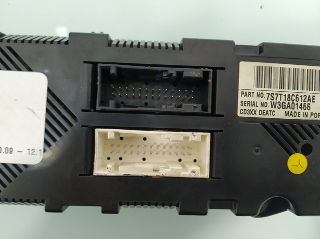 Sterownik trybów ogrzewania/klimatyzacji 7S7T18C612AE FORD