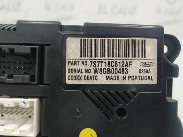 Sterownik trybów ogrzewania/klimatyzacji 7S7T18C612AF FORD