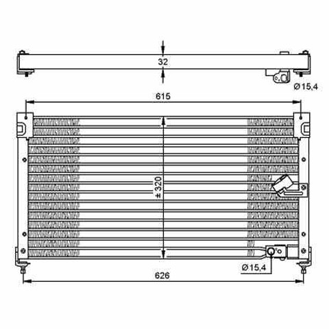 Chłodnica klimatyzacji Honda Accord 5 CC7