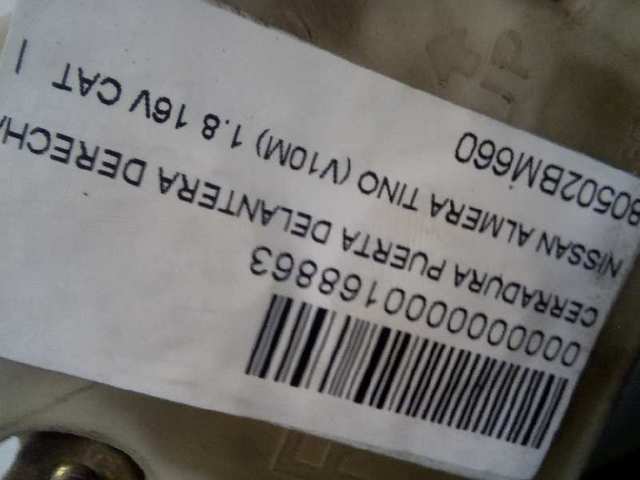 Zamek drzwi przednich prawych Nissan Almera 2 N16