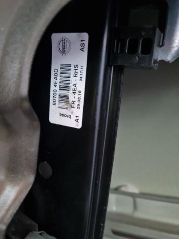 Mechanizm podnoszenia szyby drzwi przednich prawych 807004EA0D NISSAN