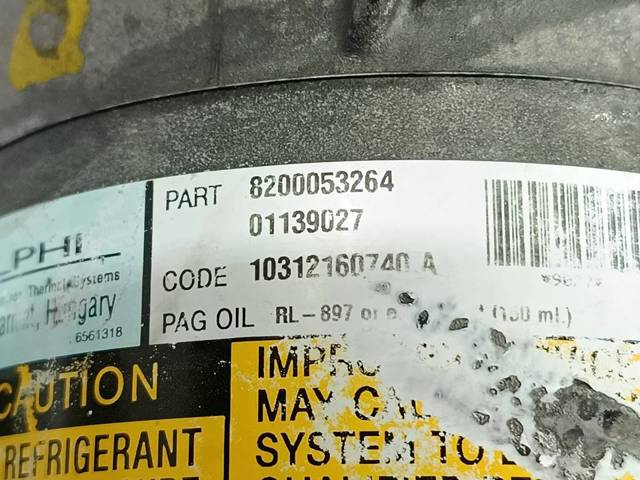 Sprężarka klimatyzacji 8200053264 RENAULT