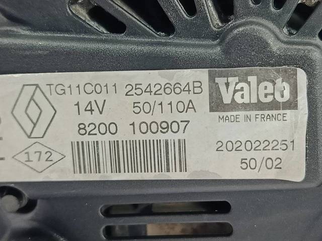 Alternator 8200100907 RENAULT