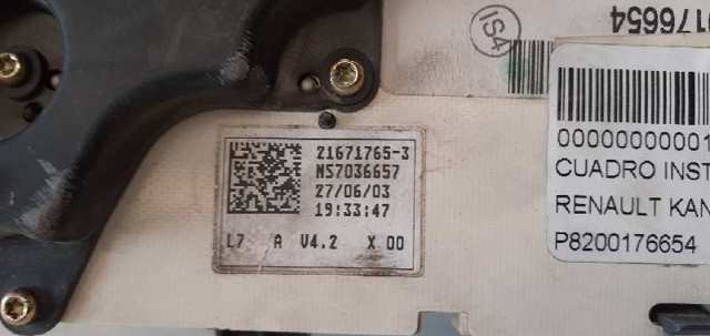 Deska rozdzielcza 8200176654 RENAULT