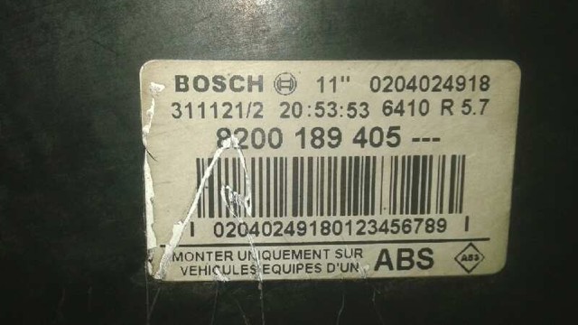 Wzmacniacz próżniowy hamulców 8200189405 RENAULT