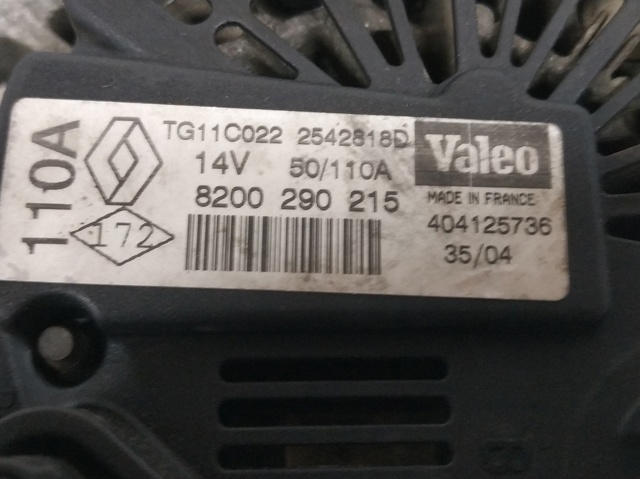 Alternator 8200290215 RENAULT