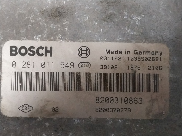 Sterownik silnika 8200310863 RENAULT