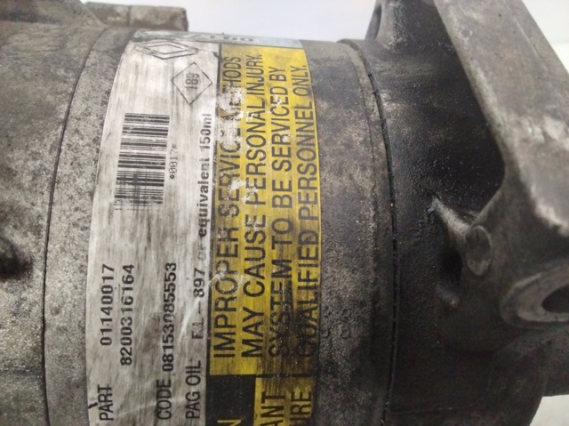 Sprężarka klimatyzacji 8200316164 RENAULT