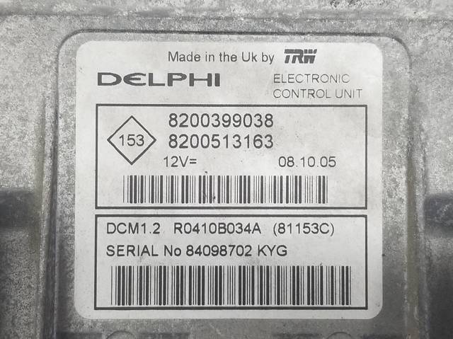 Sterownik silnika 8200399038 NISSAN