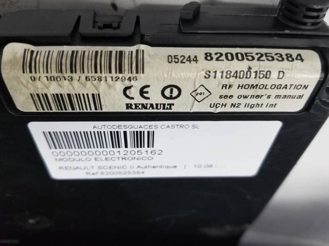 Blok komfortu 8200525384 RENAULT