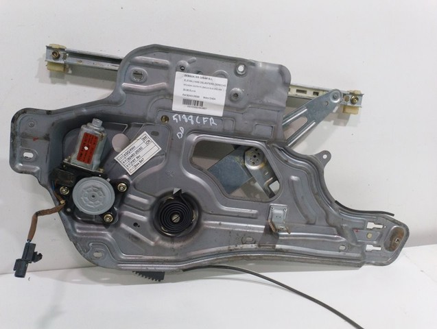 Mechanizm podnoszenia szyby drzwi przednich prawych 8240626000 HYUNDAI