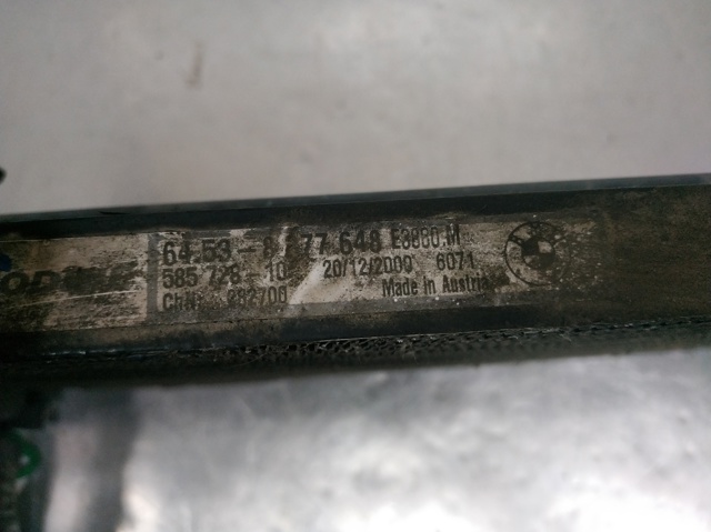 Chłodnica klimatyzacji 8377648 BMW