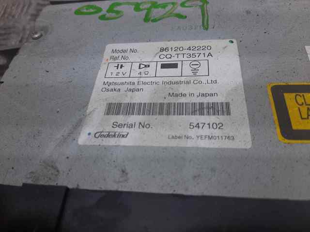 Radioodtwarzacz (radio AM/FM) 8612042220 TOYOTA