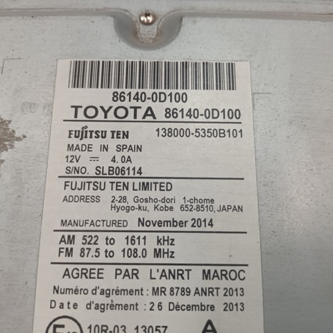861400D100 Toyota