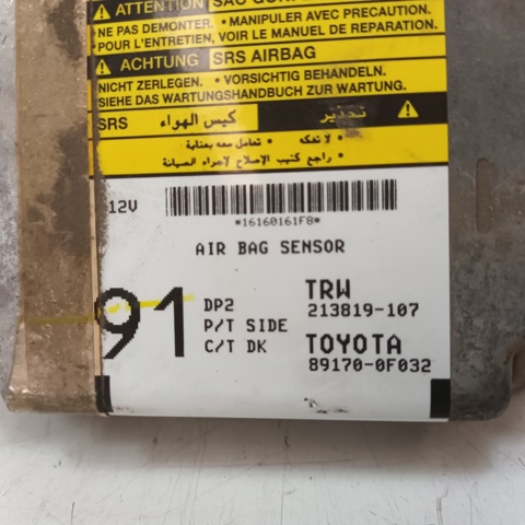 Sterownik poduszki bezpieczeństwa 891700F032 TOYOTA