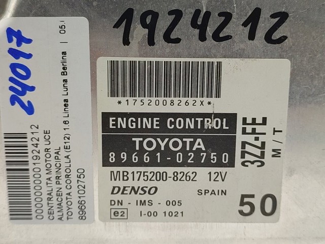 Sterownik silnika Toyota Corolla E12