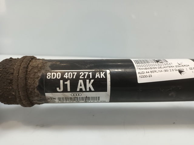 Półoś napędowa przednia lewa 8D0407271AK VAG