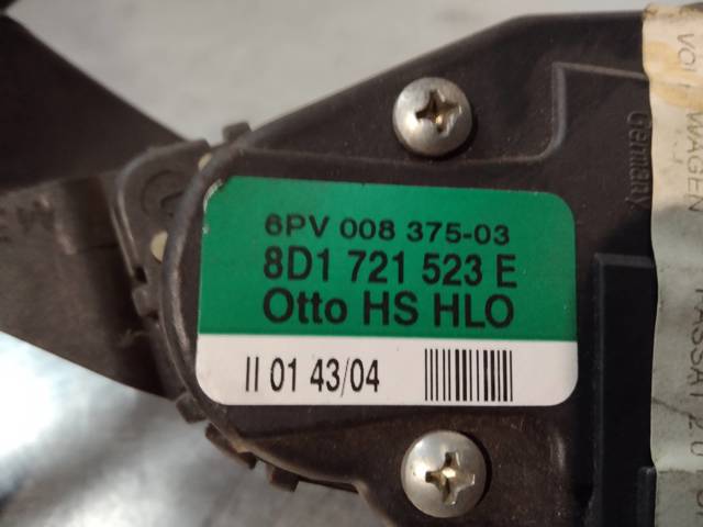 Pedał przyspieszenia (gazu) Audi A8 4D2, 4D8