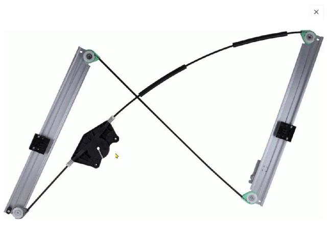 Mechanizm podnoszenia szyby drzwi przednich lewych 8E0837461B VAG