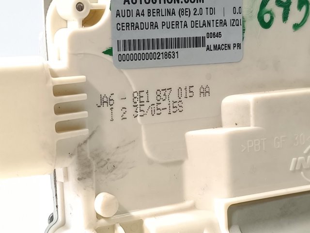 Zamek drzwi przednich lewych 8E1837015AA VAG