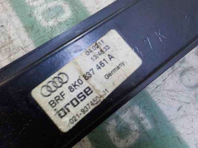 Mechanizm podnoszenia szyby drzwi przednich lewych 8K0837461A VAG