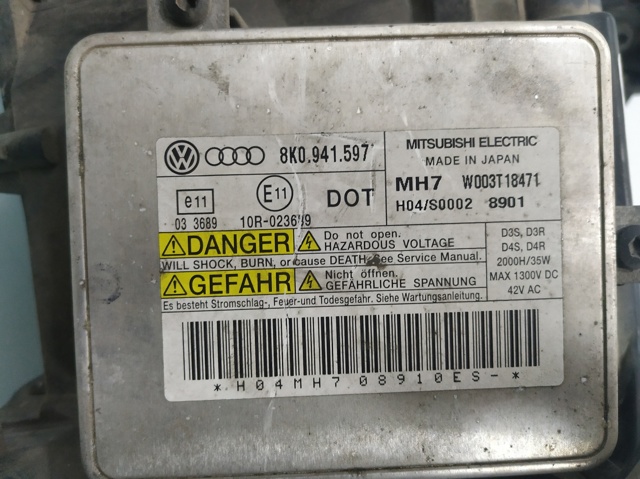 Reflektor lewy Audi A4 8K2