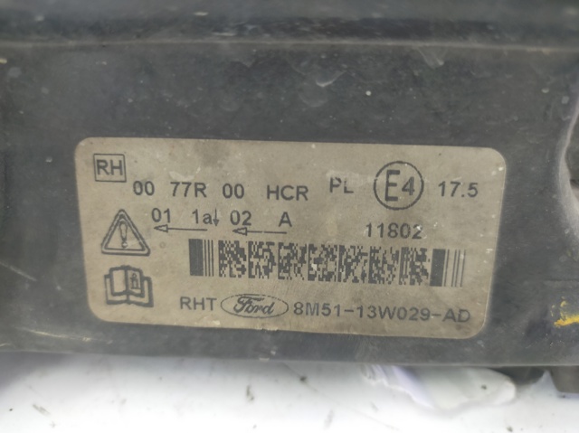 Reflektor prawy 8M5113W029AD FORD