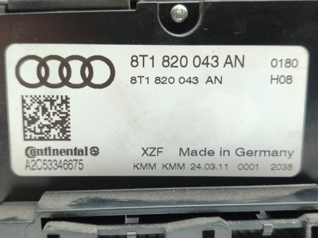 Sterownik trybów ogrzewania/klimatyzacji Audi A4 8K5