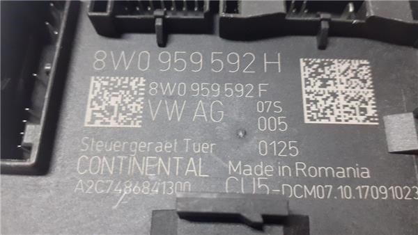 Blok komfortu przednich drzwi 8W0959592H VAG