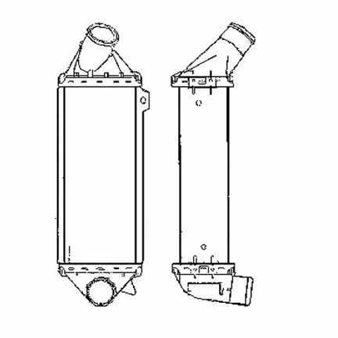Chłodnica intercoolera Opel Astra 51, 52, F35, M35
