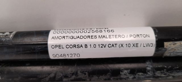 Amortyzator klapy bagażnika (3/5 drzwi-tylnych) 90481270 OPEL
